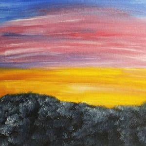 December Sunset (Original Oil Painting)