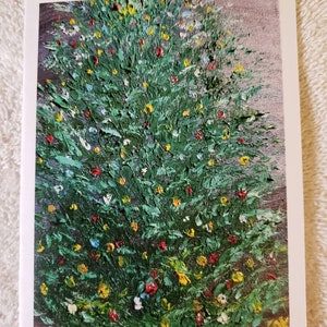 Christmas Tree on the Square (Boxed Set of 10 Christmas Cards with Envelopes) (Bright and Merry Christmas Wording) (Heavier Card Stock)
