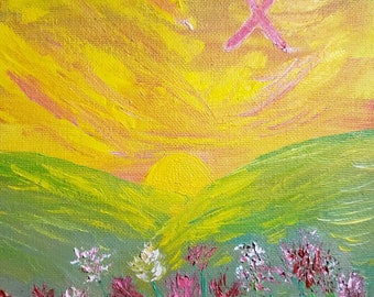 Breast Cancer Awareness (Original Oil Painting)