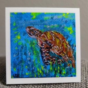 Green Sea Turtle (Laminated Magnetic Bookmark)