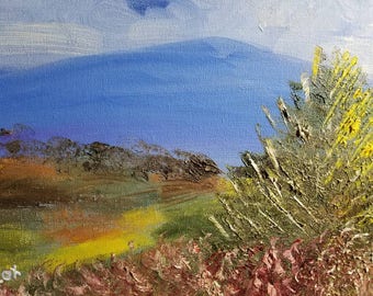 High Rock Evergreen (Original Oil Painting)
