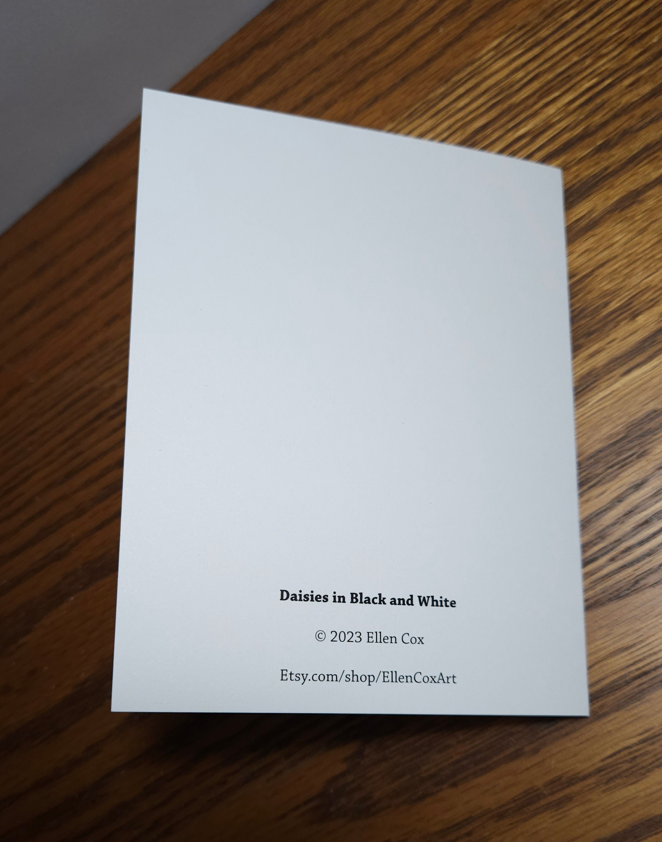Daisies in Black and White (blank Note Cards With White Envelopes) - Etsy