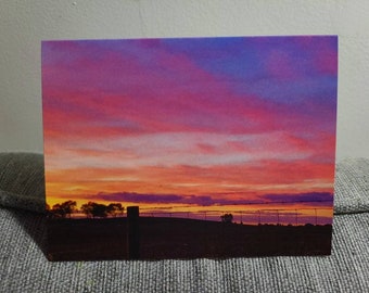 Rural Sunset (Blank Note Cards with White Envelopes)