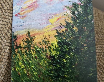 Sunset in June (1 Blank Note Card with White Envelope)