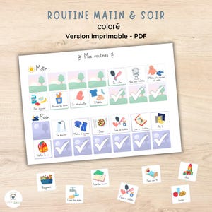 My Morning and Evening Routines - Colorful | PDF
