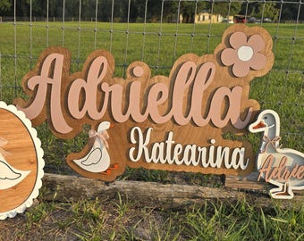 personalized goose nursery decor