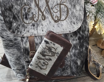 cowhide and leather backpacks. free engraving