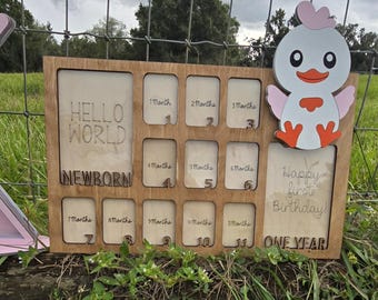 Personalized  Picture Frame. Newborn-18 yrs