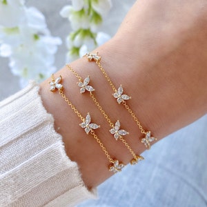 Butterfly Marquise Emerald Crystal Bracelet Butterfly Bracelet