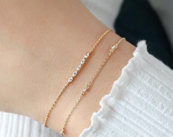 PIPA-marquise-kristallen armband, armband 5 marquise-kristallen, gelaagde armband, trendy mode-sieraden, armband kristallen staaf sierlijke armband