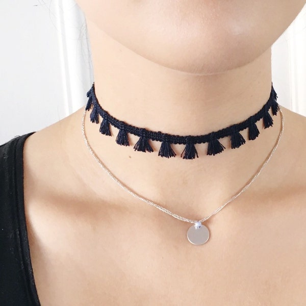 Navy Necklace - Etsy