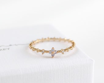 Lilac Blossom Ring, Flower ring, floral ring, Friendship Ring, Trendy Rings, Layering Ring For Her Gift for Girlfriend Wife Dainty Ring