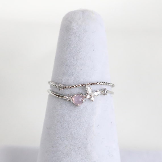 Blush Butterfly Ring, Pretty Marquise Stones, Free Size Ring, Adjustable  Rings, for Her, Gift for Girlfriend Wife Women, Dainty Ring -  Australia