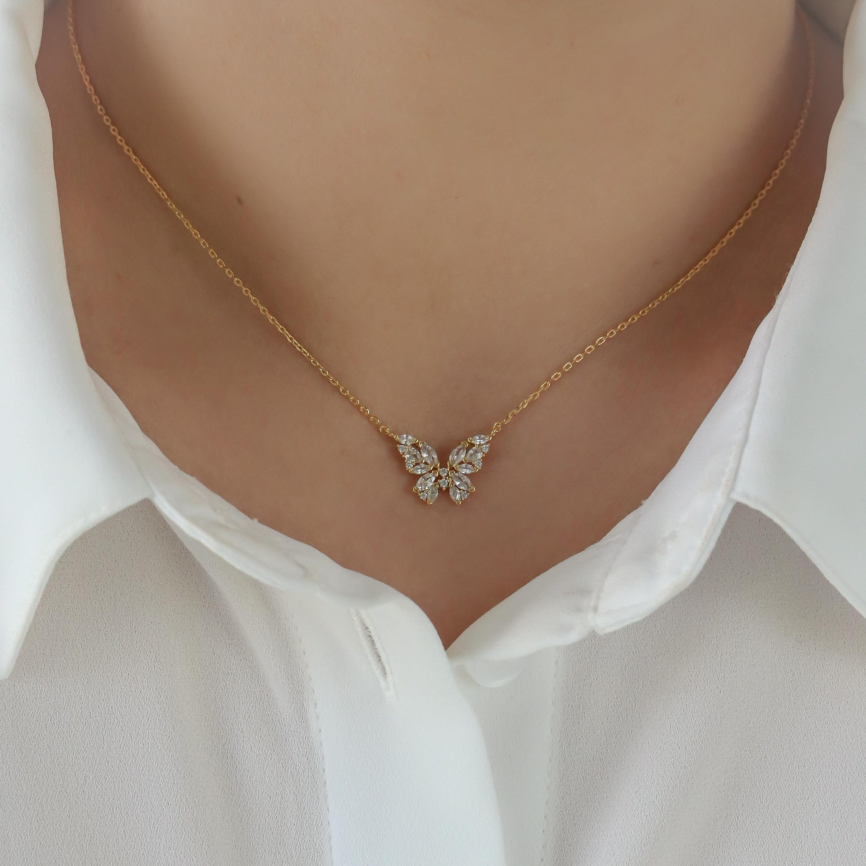 Jewelers Ramona Singer Butterfly Necklace Ramona Necklace Seed