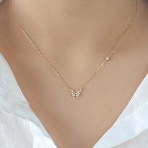 Monarch Butterfly Necklaces, Butterfly Jewelry, Butterfly Pendant, Feminine Necklace, Gift for her, Minimalist, Minimal, Delicate