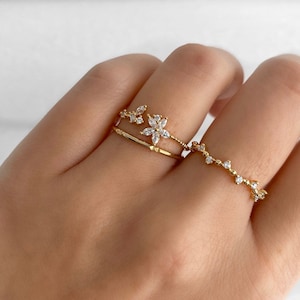 NEW* Mimi Ring, Marquise Crystal Ring, Minimalist ring stackable ring, Statement ring, stacking ring, dainty ring, thin