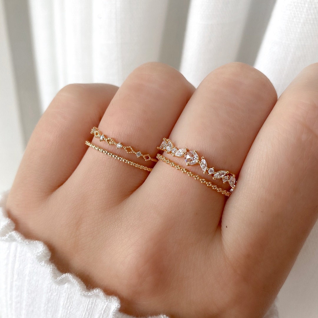Maelynn Ring Stacking Ring Beaded Band Sparkly Stones Free photo