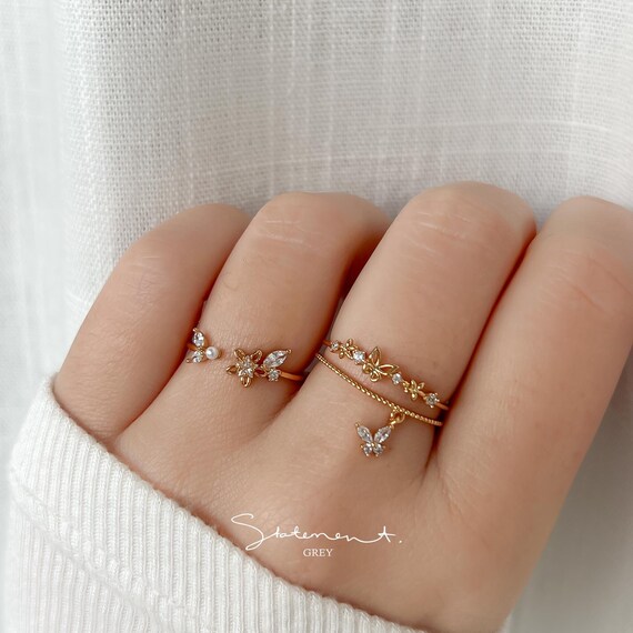 Ring Cubic Zirconia | Heart Rings Women | Gold Heart Rings | Cute Girls  Rings | Wedding Ring - Rings - Aliexpress