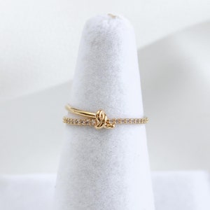 KNOT Ring, Dainty Delicate, Rings for Women, for Her, Gift for ...