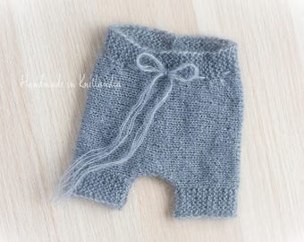 Newborn Mohair Shorts, Nappy cover, Newborn Pants Photo Prop