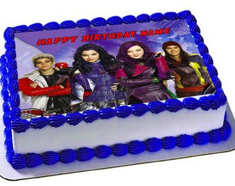 descendants cake topper etsy