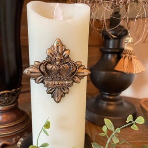 Crown Medallion Candle Pin