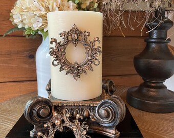 Set of 2 Baroque Candle Pins