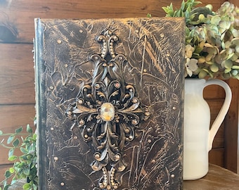 MADE TO ORDER Embellished Bible  King James Version Family Edition Custom Bible