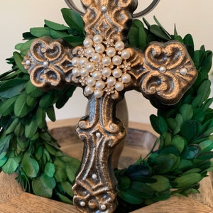 Ornate Double Cross Candle Pin Candle Accents  Candle Jewelry  Candle Pin