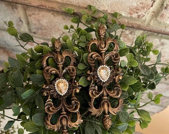 Best Seller!!  Set of 2 Ornate Candle Pins