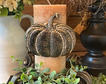 Pumpkin Candle Pin Fall Harvest