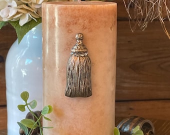 Set of 2 Tassel Candle Pins