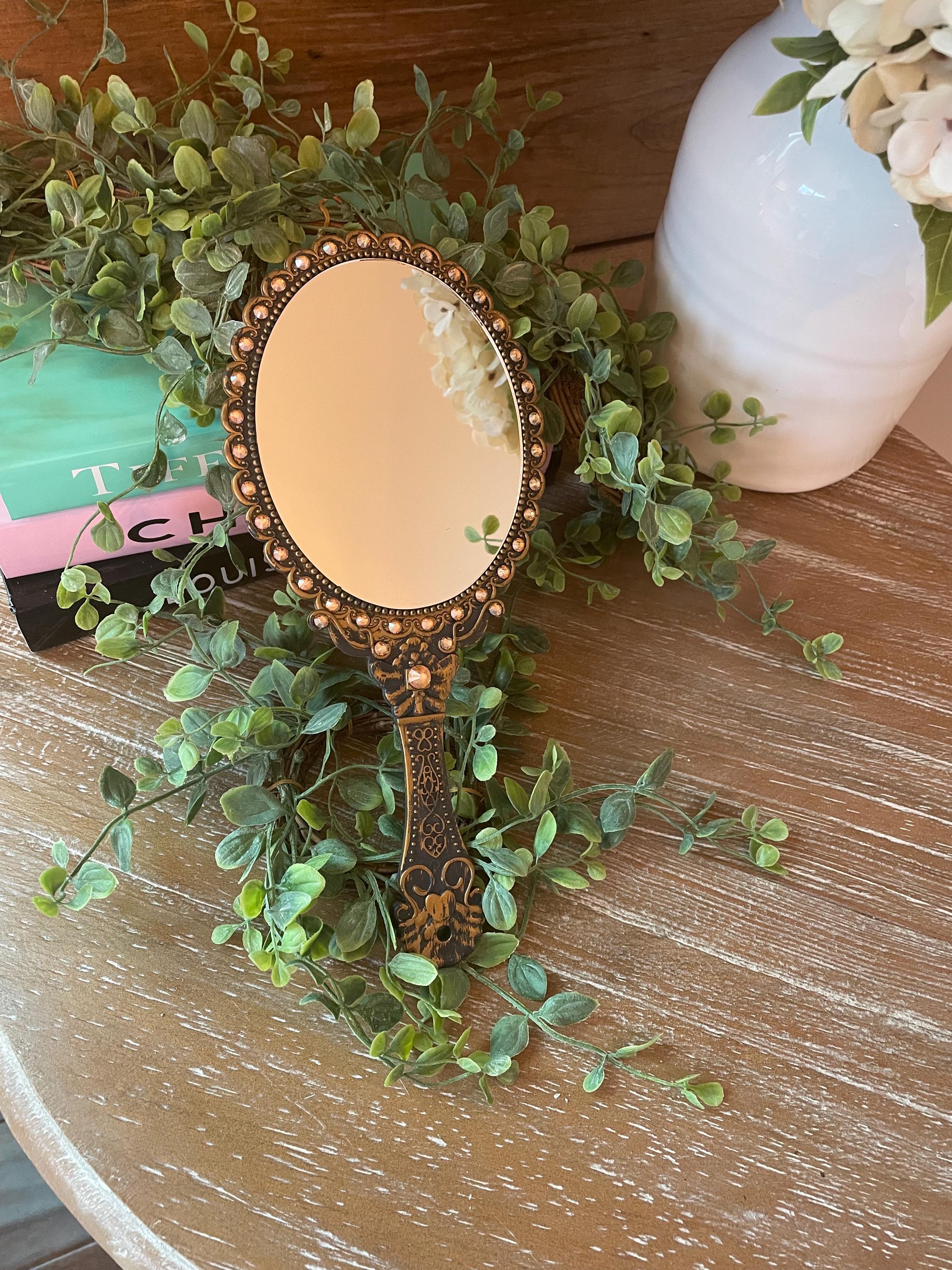 Gold Handheld Mirror - Etsy
