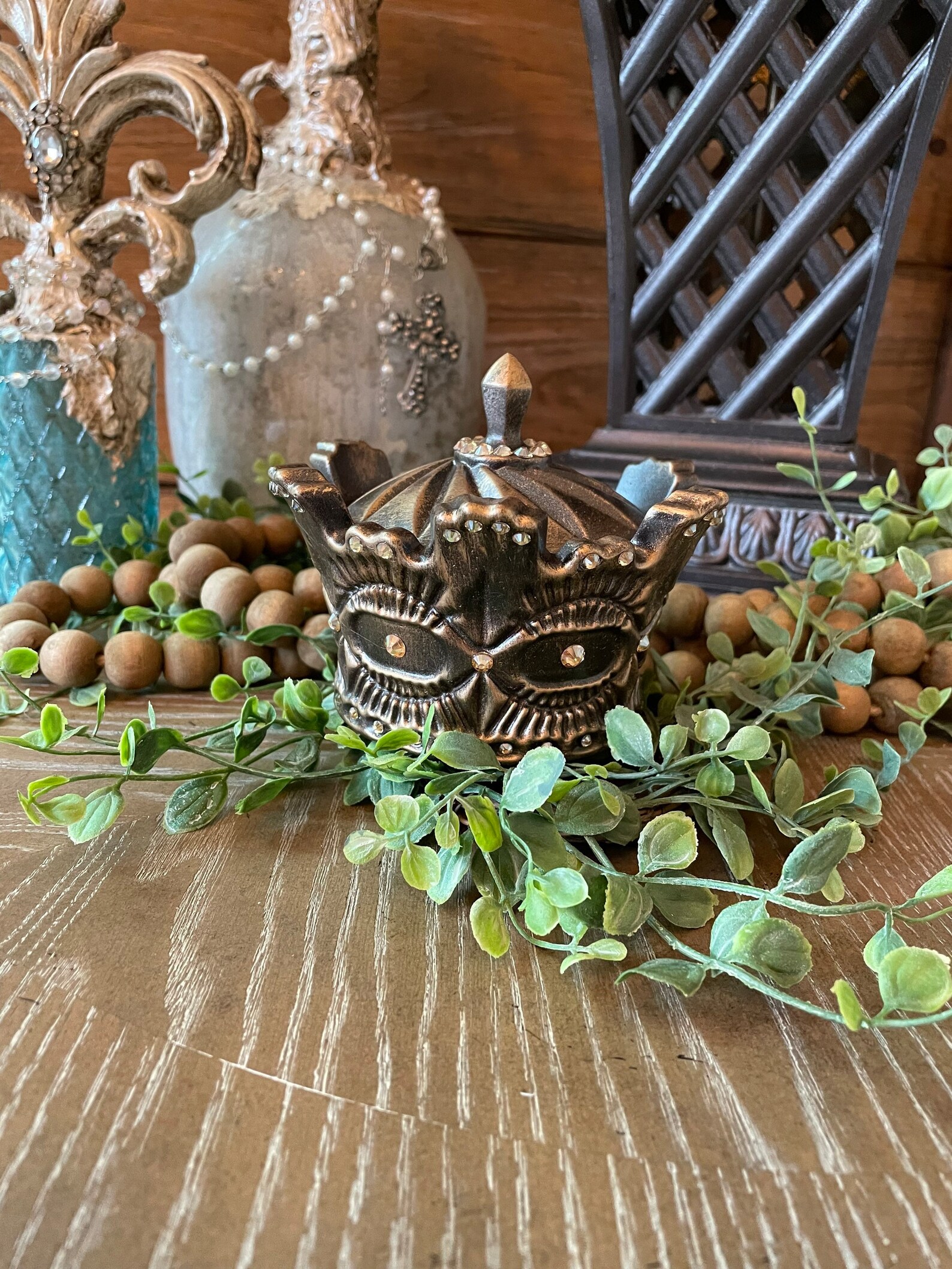 Tabletop Crown Crown Candle Topper Etsy