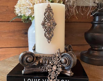 Set of 2 Ornate Candle Pins