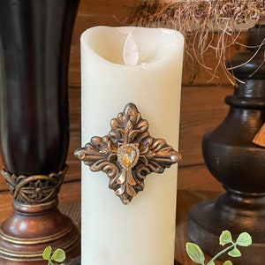 Cross Medallion Candle Pin