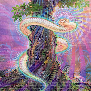 Eden's Dream Blotter Art Print - Psychedelic Visionary