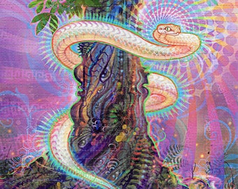 Eden's Dream Blotter Art Print - Psychedelic Visionary