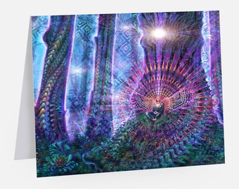 Tasha Treeheart - Note Card - Visionary Art, Nature Art