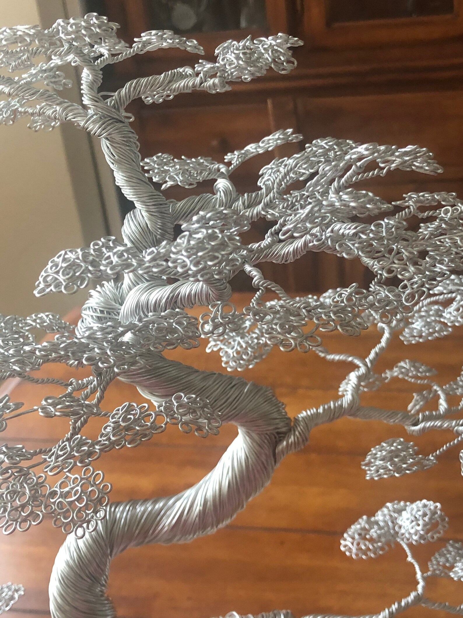 Magnificent Wire Wrapped Bonsai Tree Mounted on a Locally Etsy