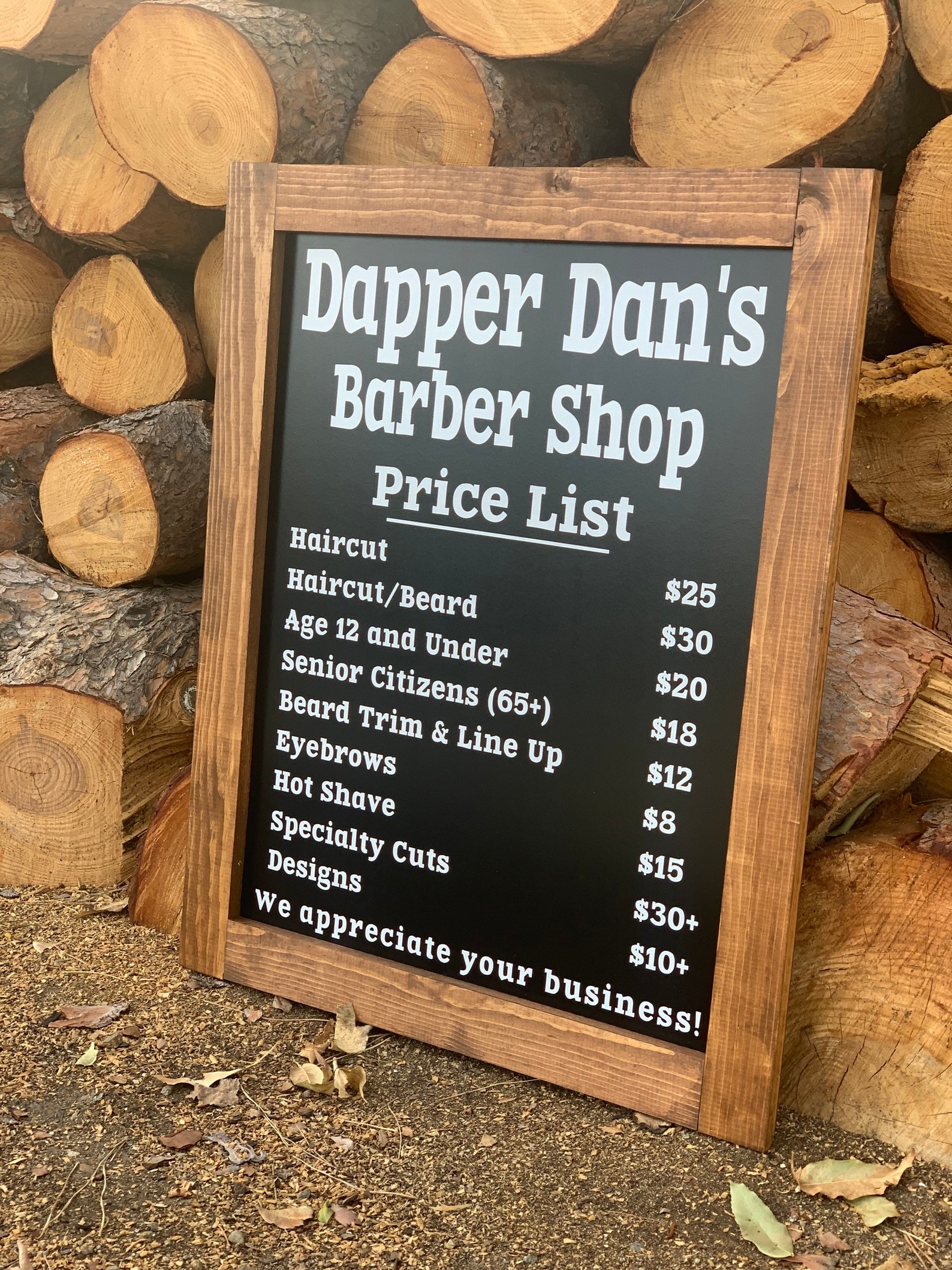 Price Board for Business Small Business Prices Custom Etsy