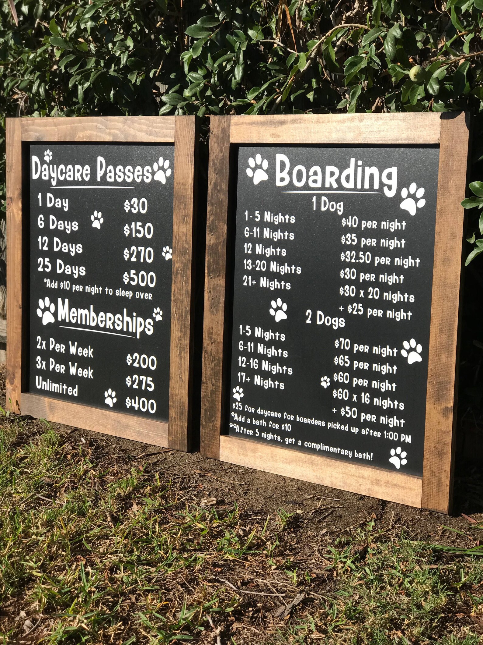 Price Board for Business Small Business Prices Custom Etsy