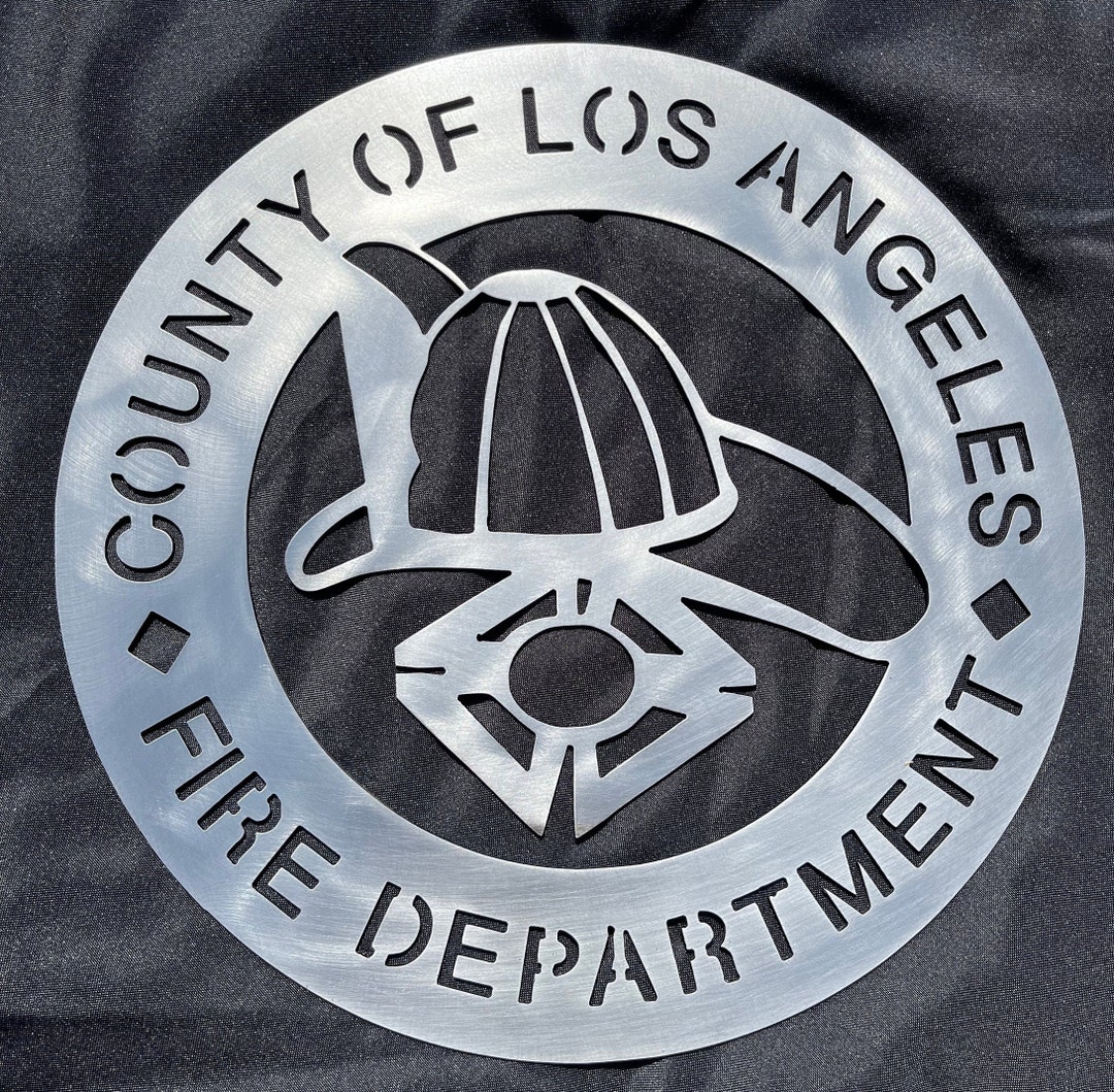 Los Angeles County Lacofd Metal Logo Etsy Los Angeles County Lacofd Metal Logo Etsy
