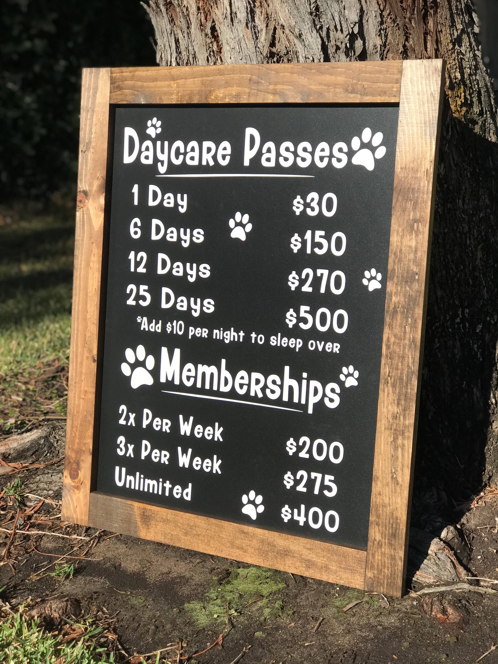 Price Board for Business Small Business Prices Custom Etsy