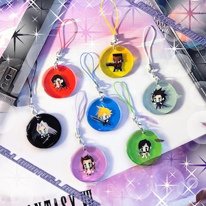 FINAL FANTASY 7 acrylic phone charms