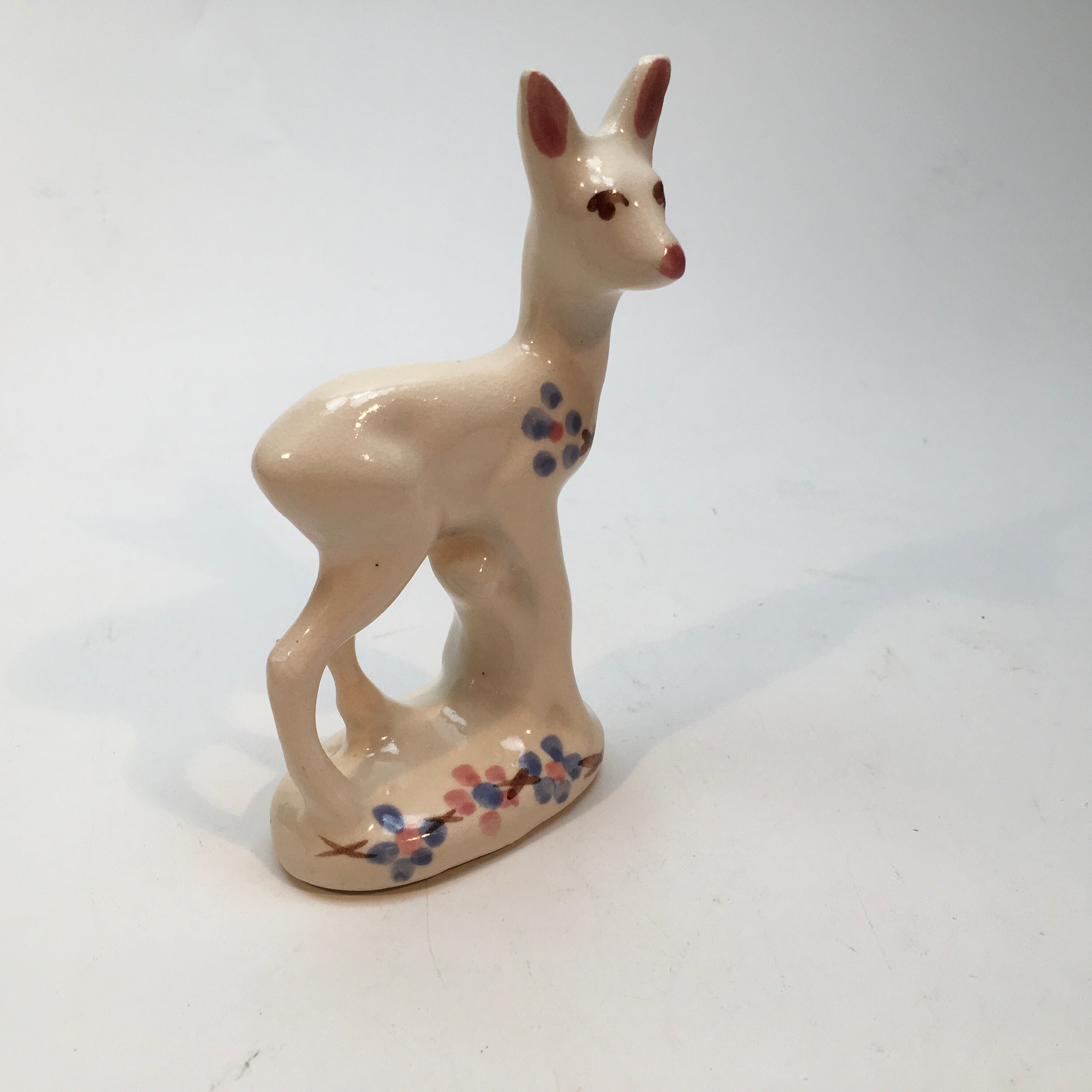 Vintage Ceramic Deer 1950s Deer Ceramic Deer Figurine Etsy