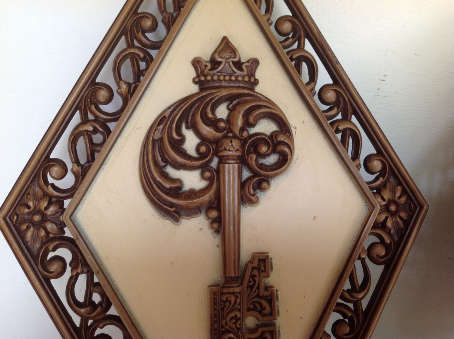 Mini étagère Murale Syroco Vintage - Style Rococo Baroque Or - Hollywood Regency
