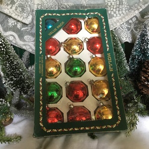 Christmas Ornaments, Christmas, 2 1/4&quot;, Assorted, Vintage, Vintage Ornaments, Ornaments, 15/ea, Tree Decor, Shiny Brite, Antiques