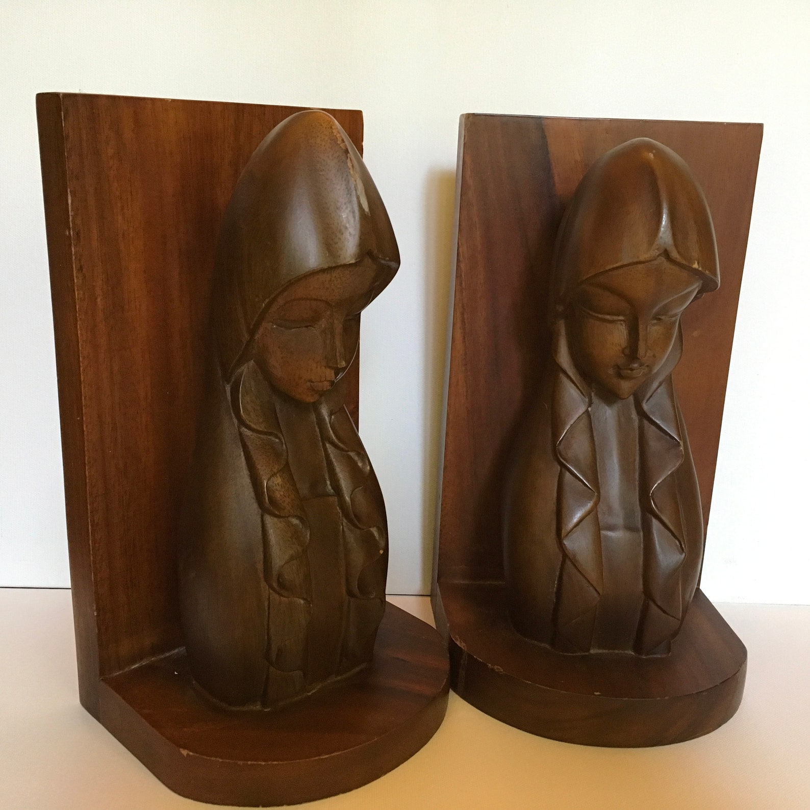 Bookends 1940s Vintage Female Bookends 11 Vintage Etsy