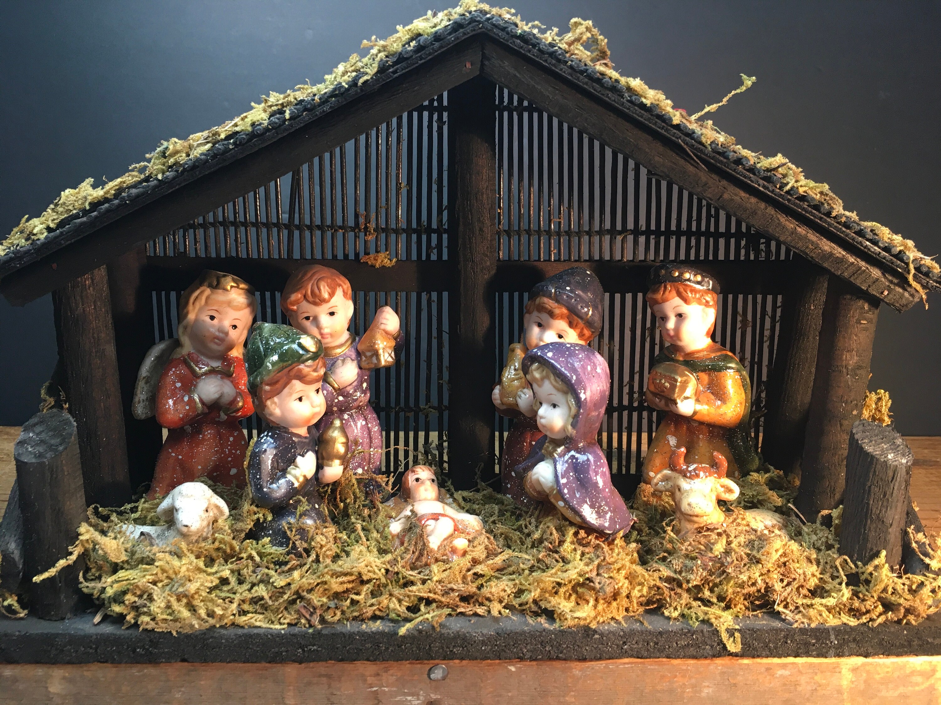 Vintage Nativity Nativity Scene 1970s Christmas Creche Etsy